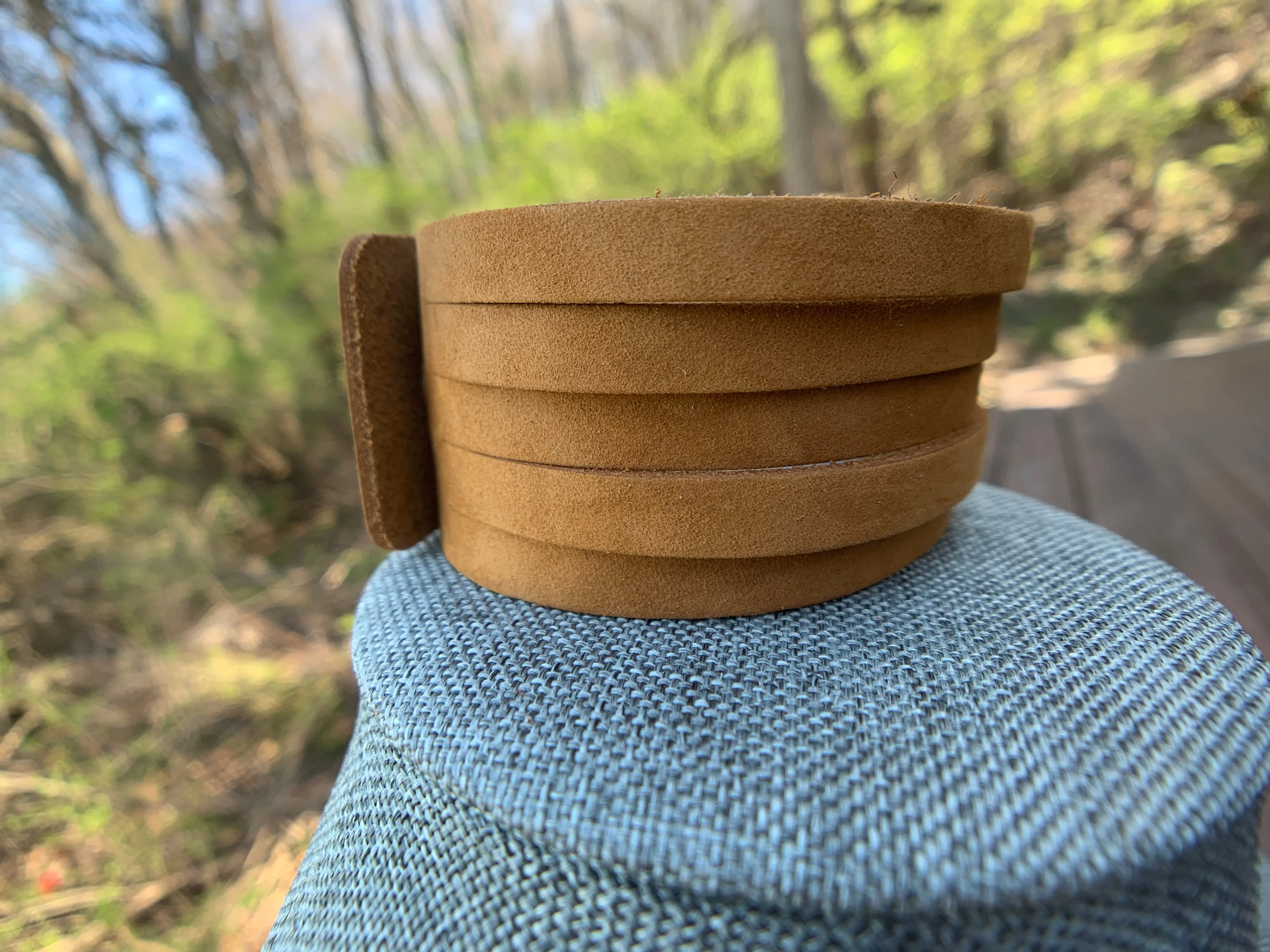 Shredded Leather Cuff