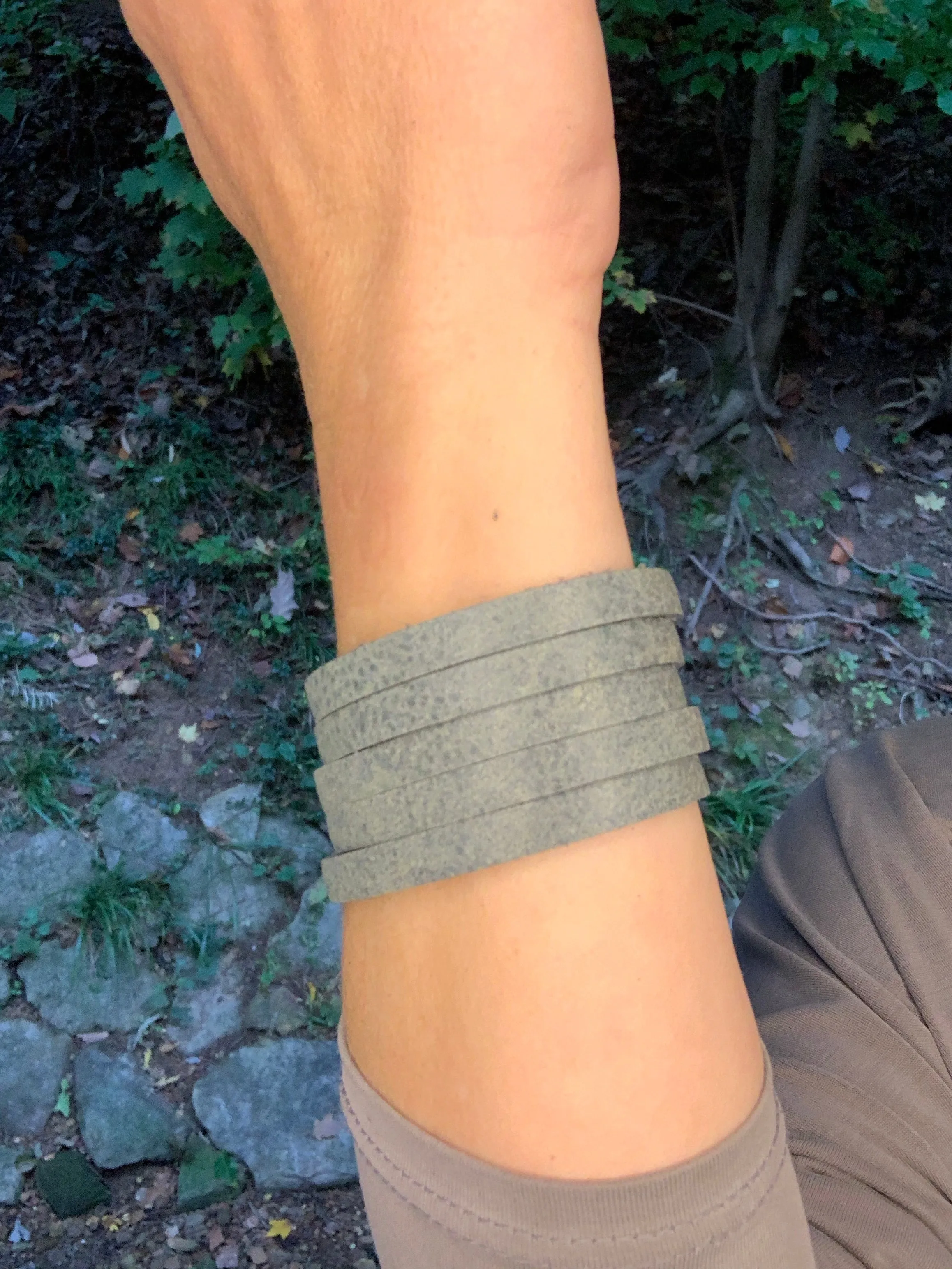 Shredded Leather Cuff