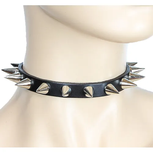 Skinny Cone Spiked Choker