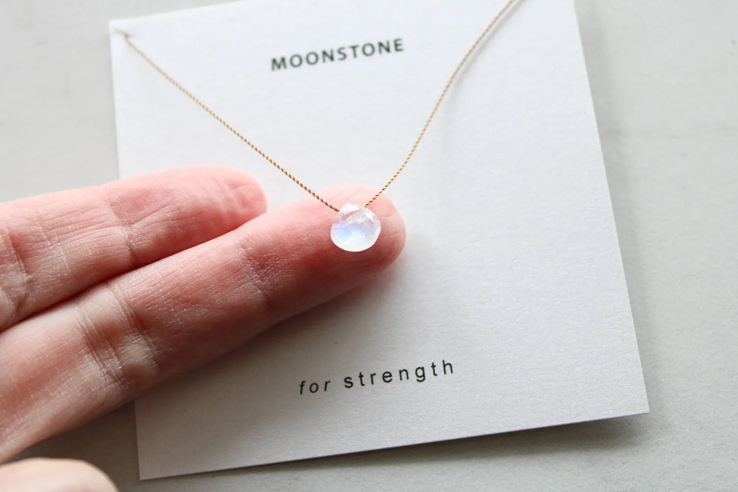 Soulsilk Rainbow Moonstone Necklace