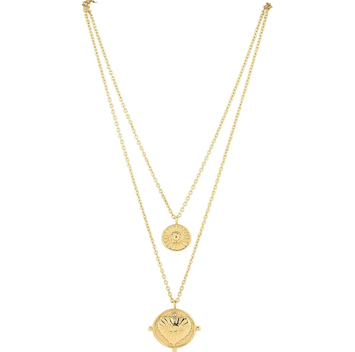 The 'Gigi' Double Coin Necklace by SAHIRA