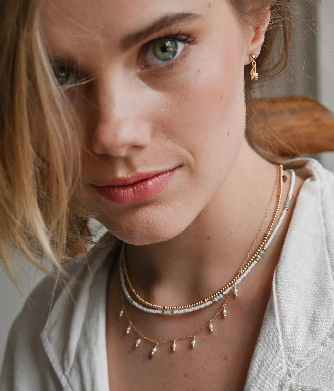 Tobago Choker Necklace - Larimar