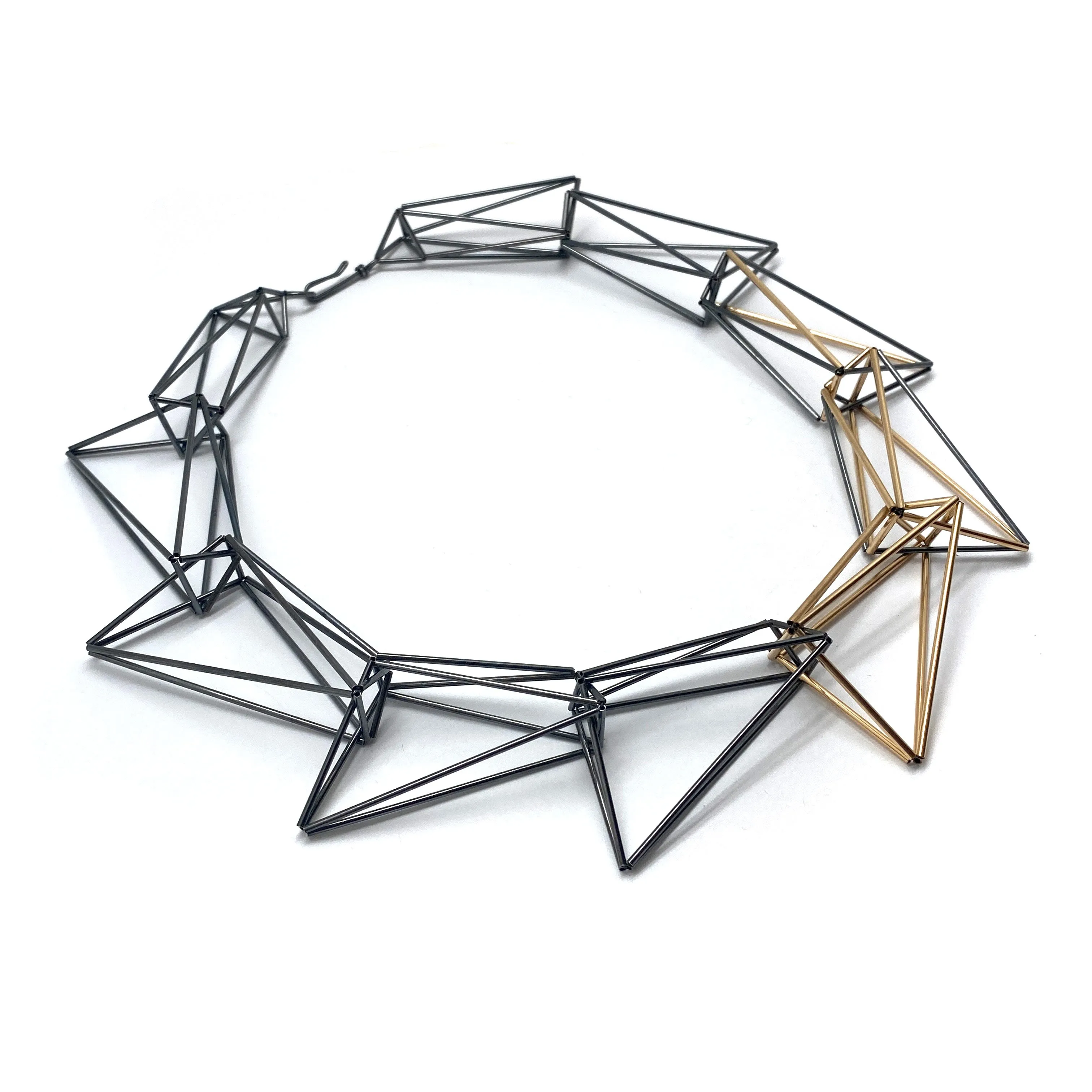 Triangular Geometric Necklace