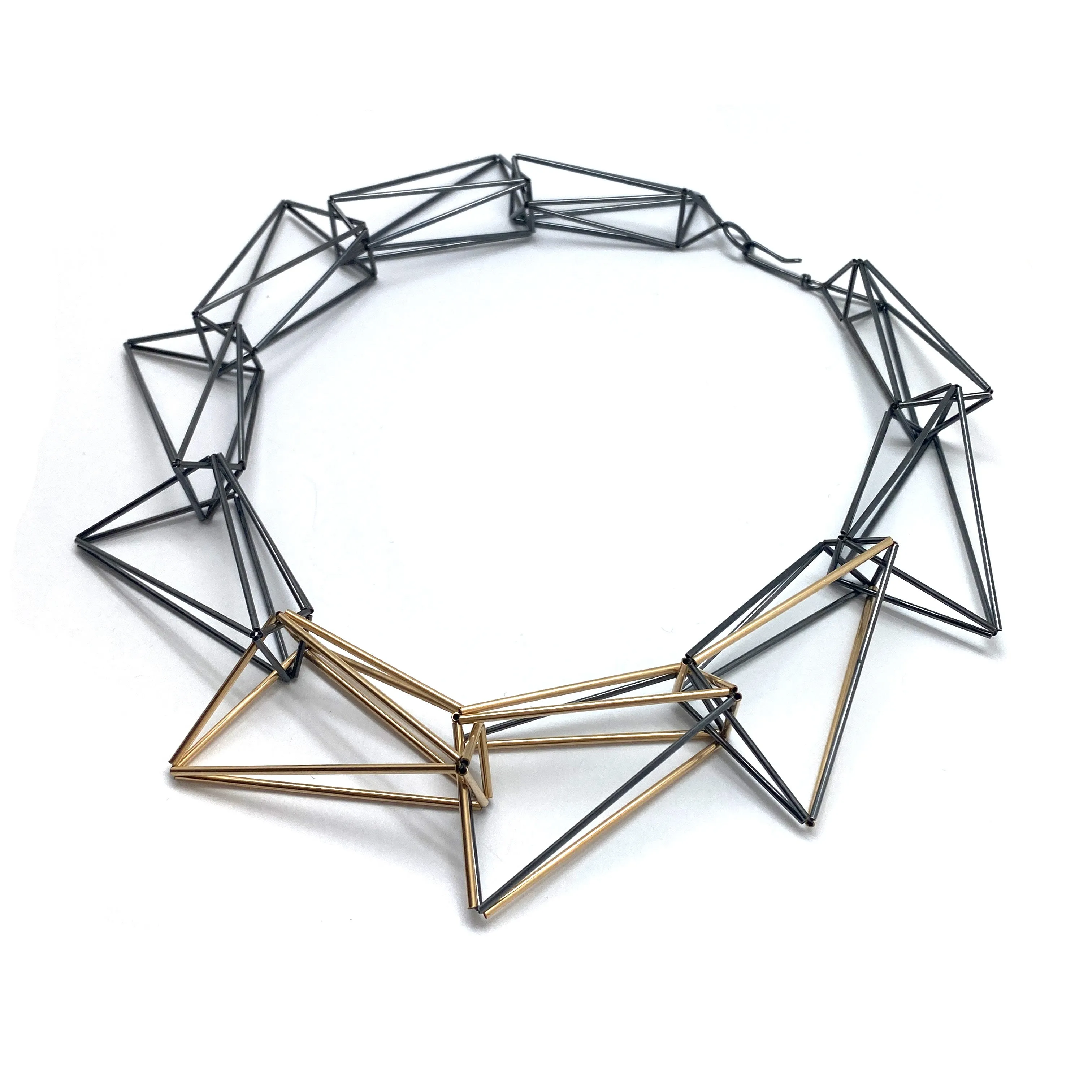Triangular Geometric Necklace
