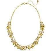 Two-Tone Cluster Petal Short Necklace