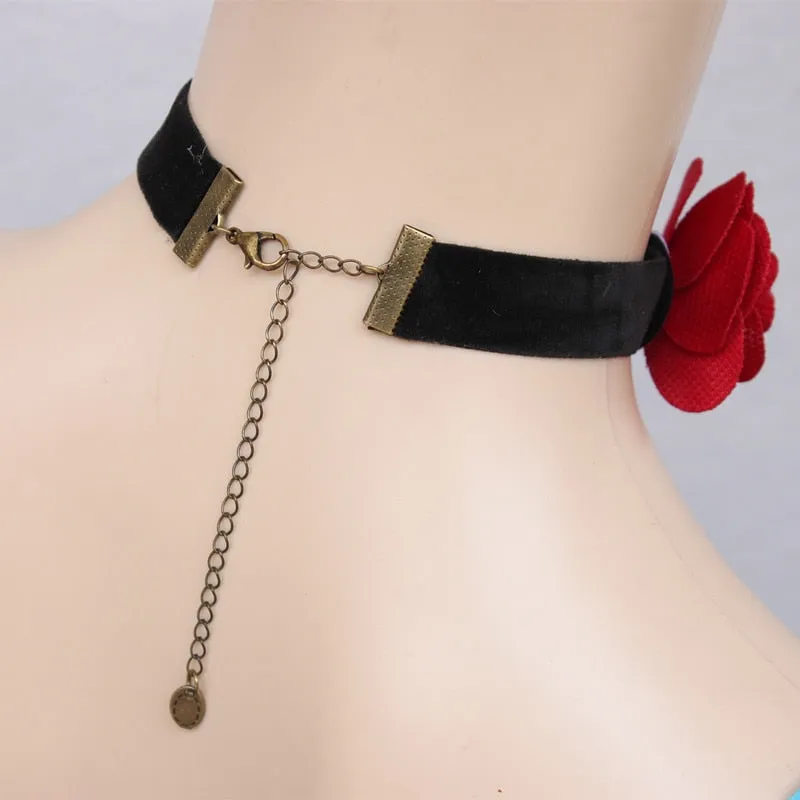 VenusFox Sexy Gothic Black Lace Choker