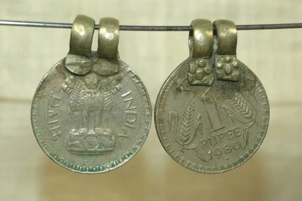 Vintage One Rupee Coin Pendant