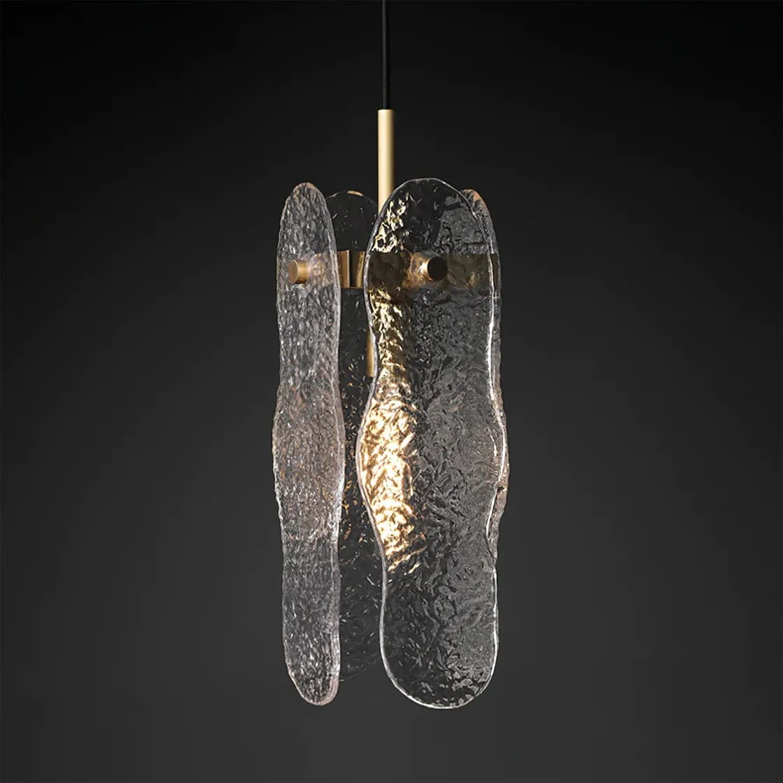 Water-patterned Glass Pendant Lamp