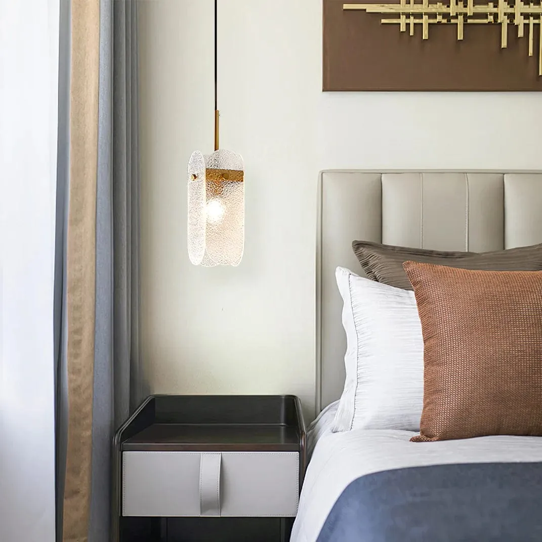 Water-patterned Glass Pendant Lamp