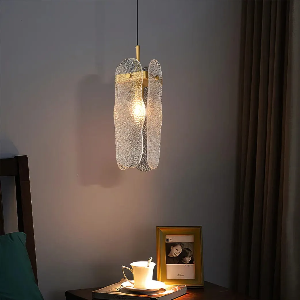 Water-patterned Glass Pendant Lamp