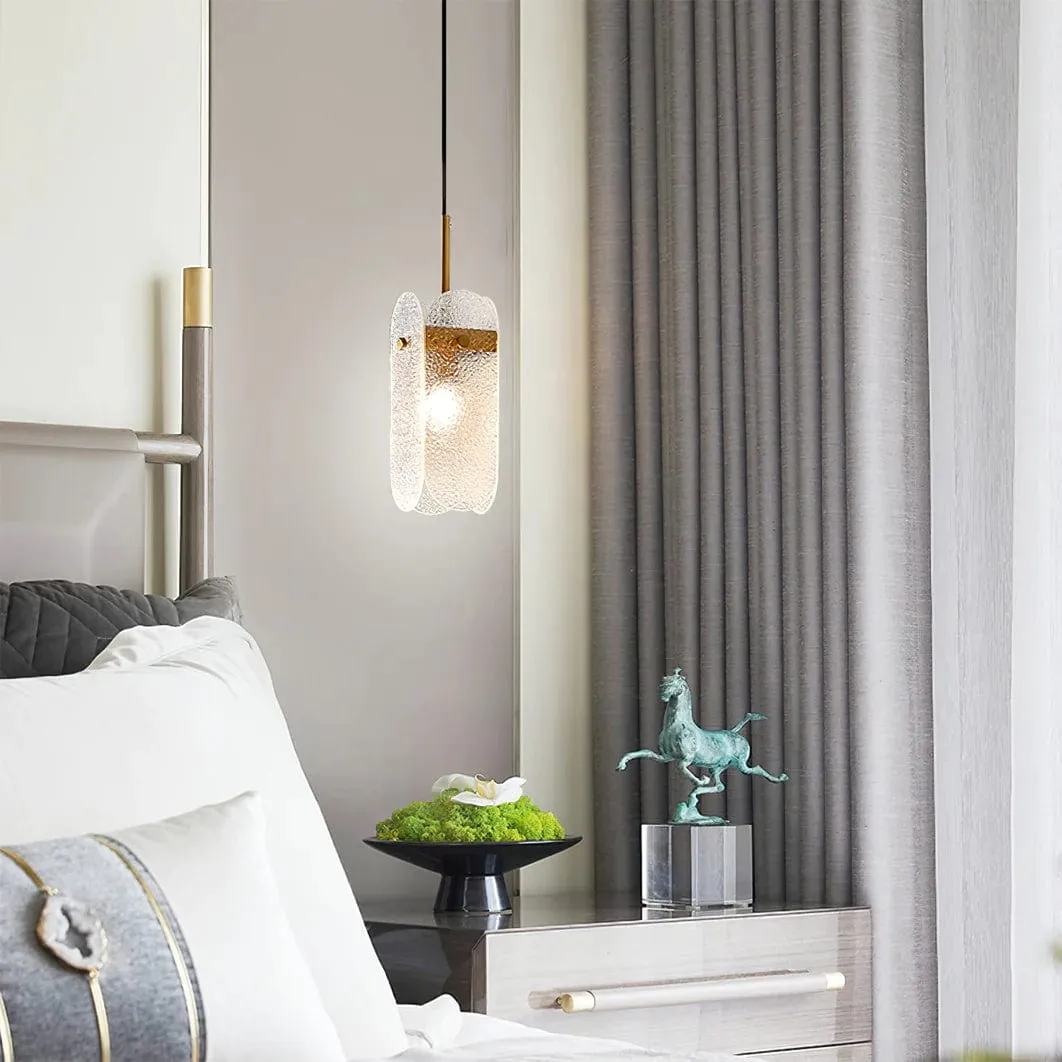 Water-patterned Glass Pendant Lamp