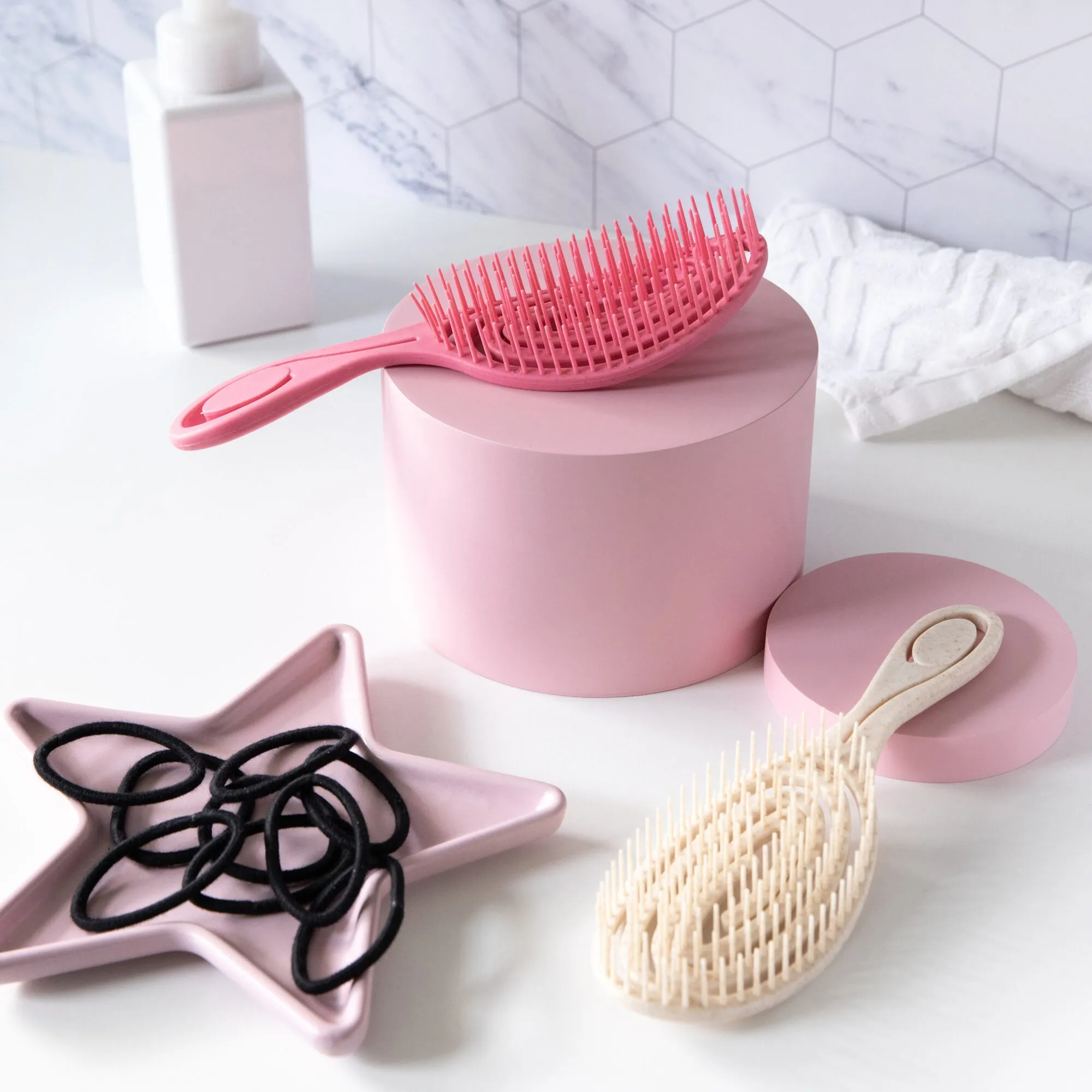 Wheat Straw Spiral Detangling Hair Brush