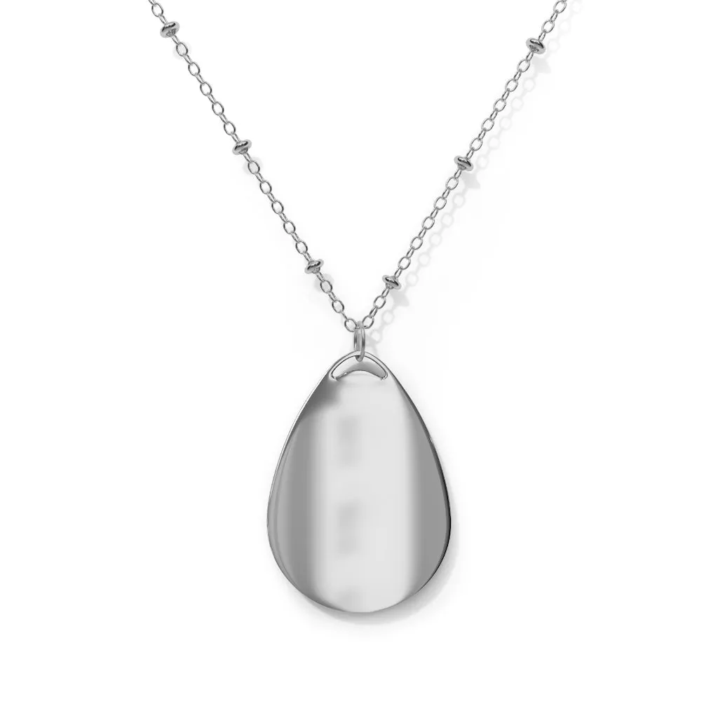 White Amara Oval Necklace