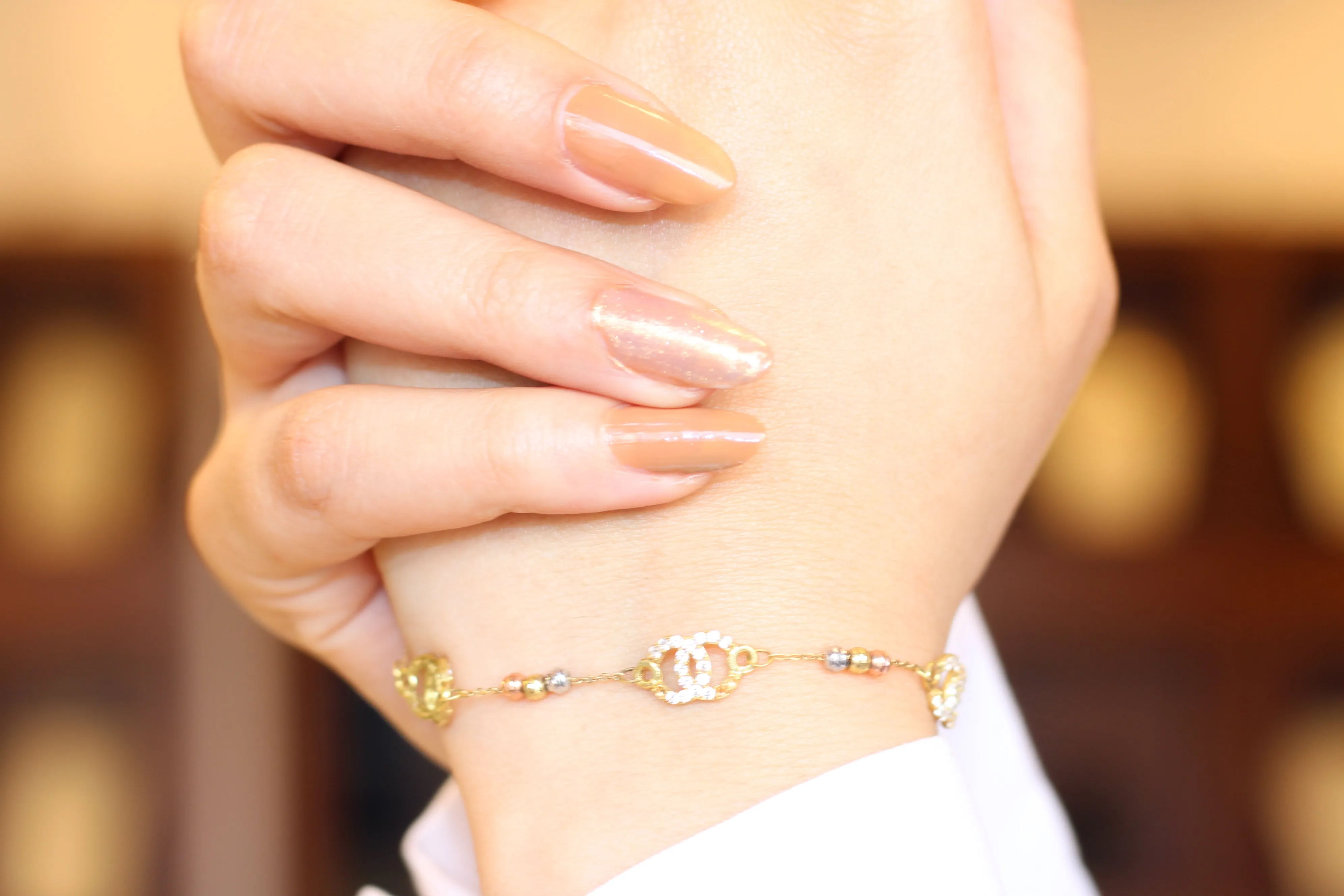 Zircon Studded Fancy Bracelet