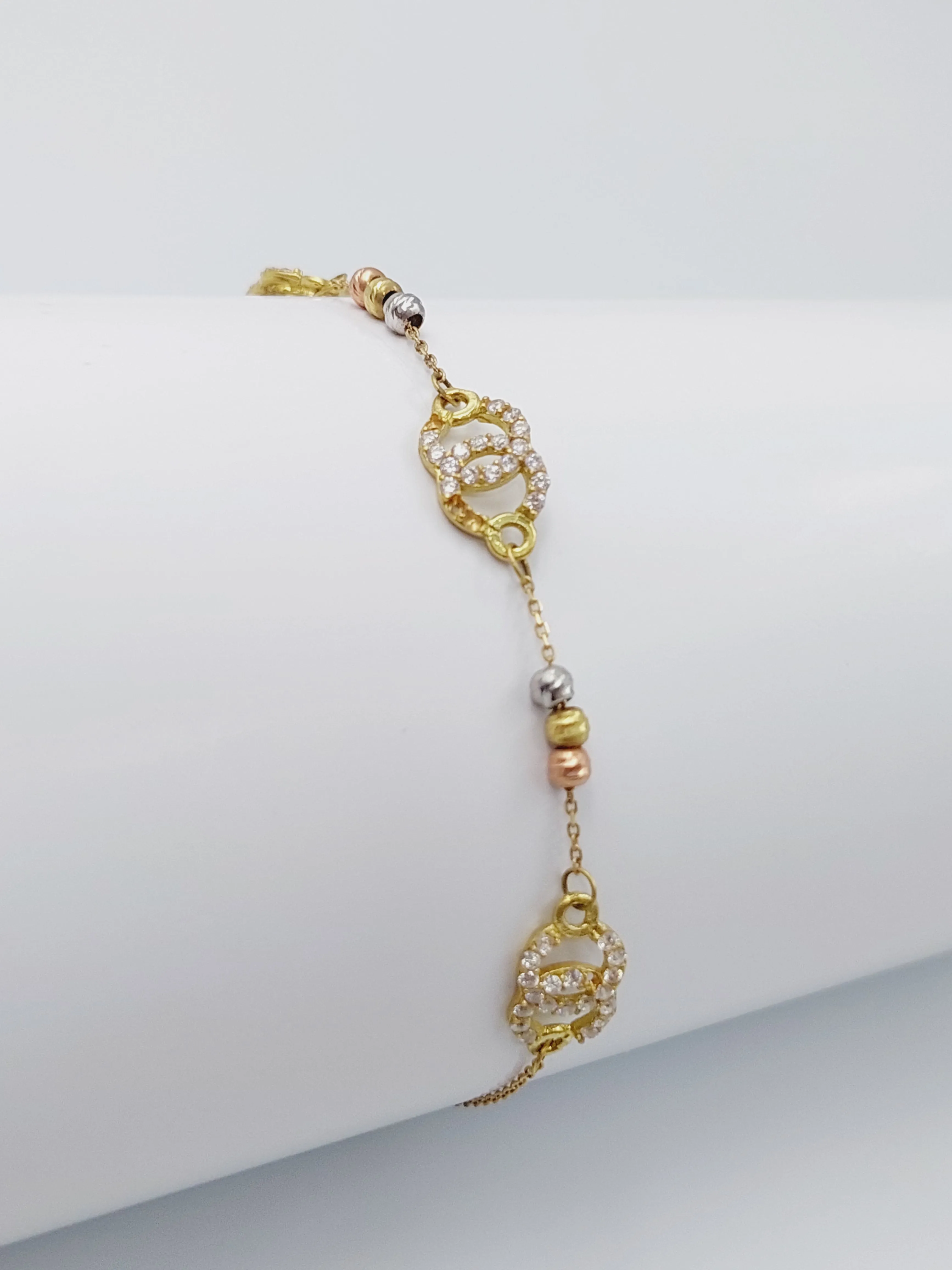 Zircon Studded Fancy Bracelet