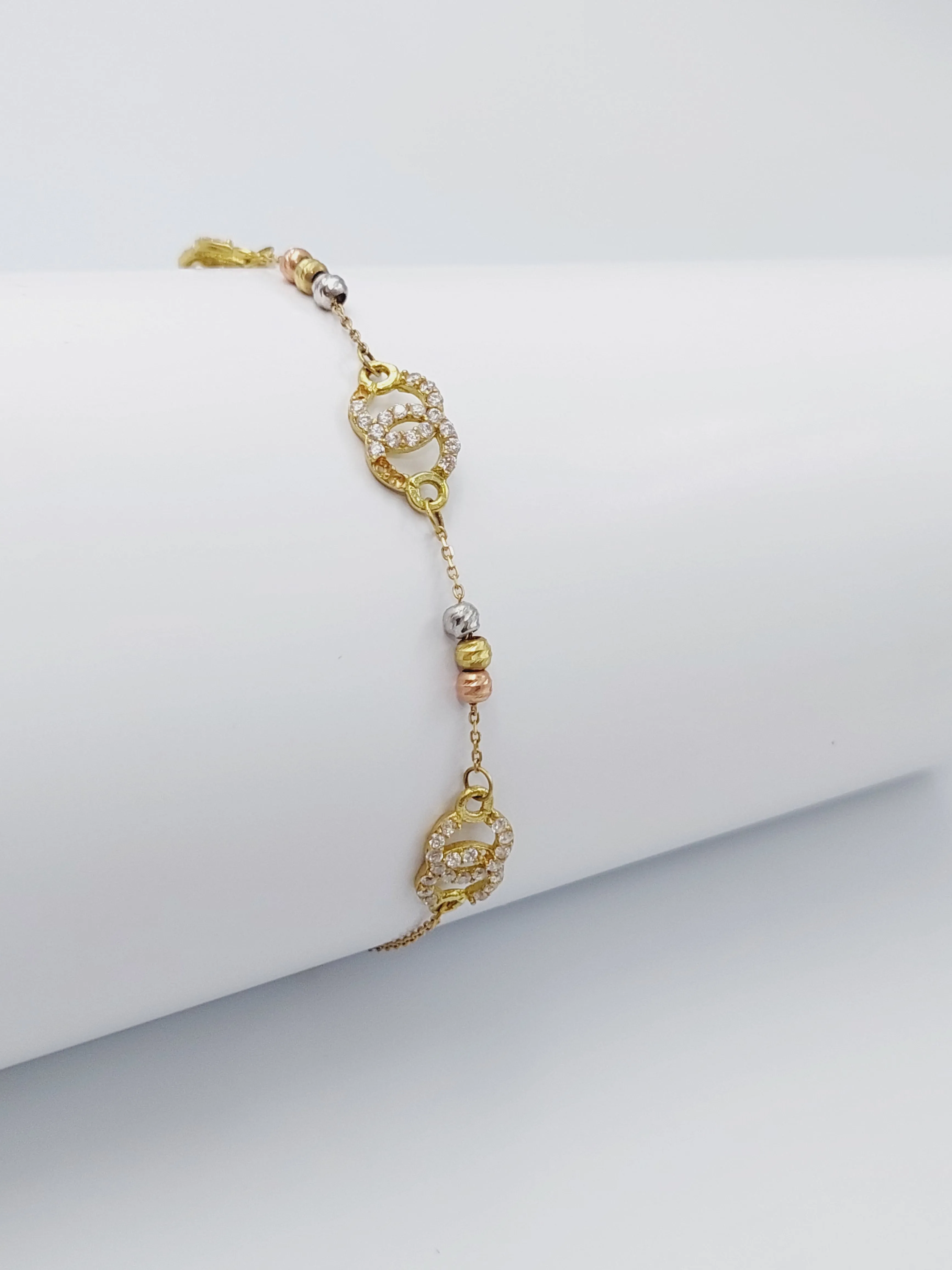 Zircon Studded Fancy Bracelet