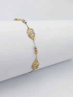 Zircon Studded Fancy Bracelet