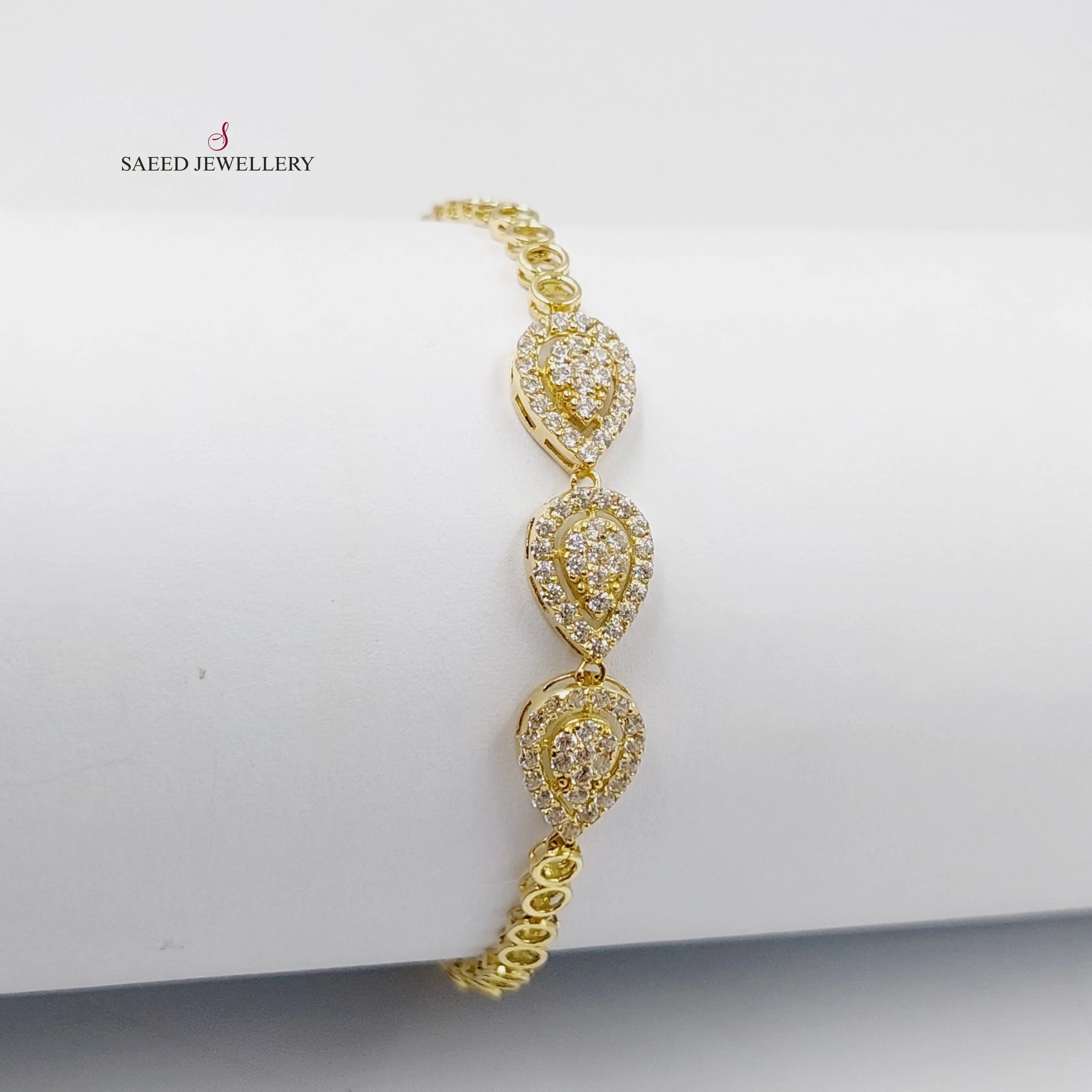 Zircon Studded Tears Bracelet