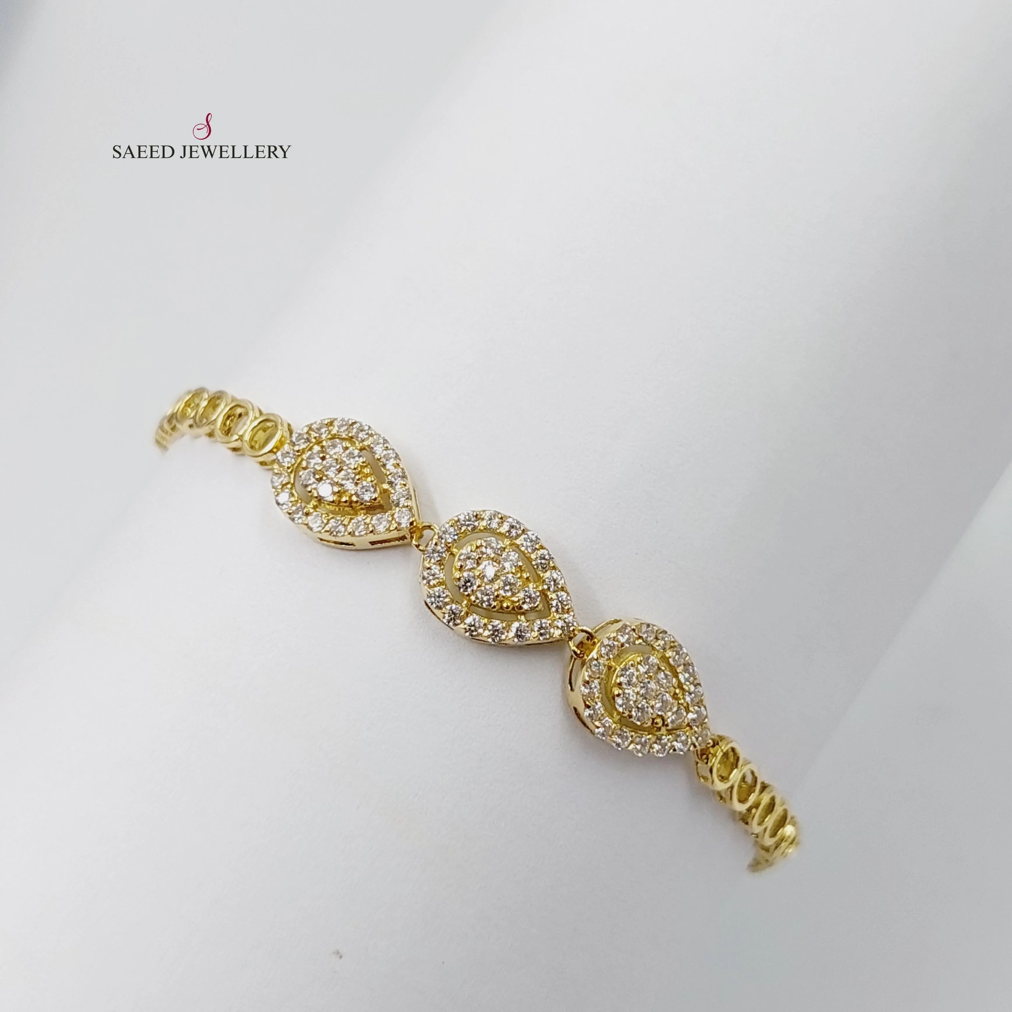 Zircon Studded Tears Bracelet