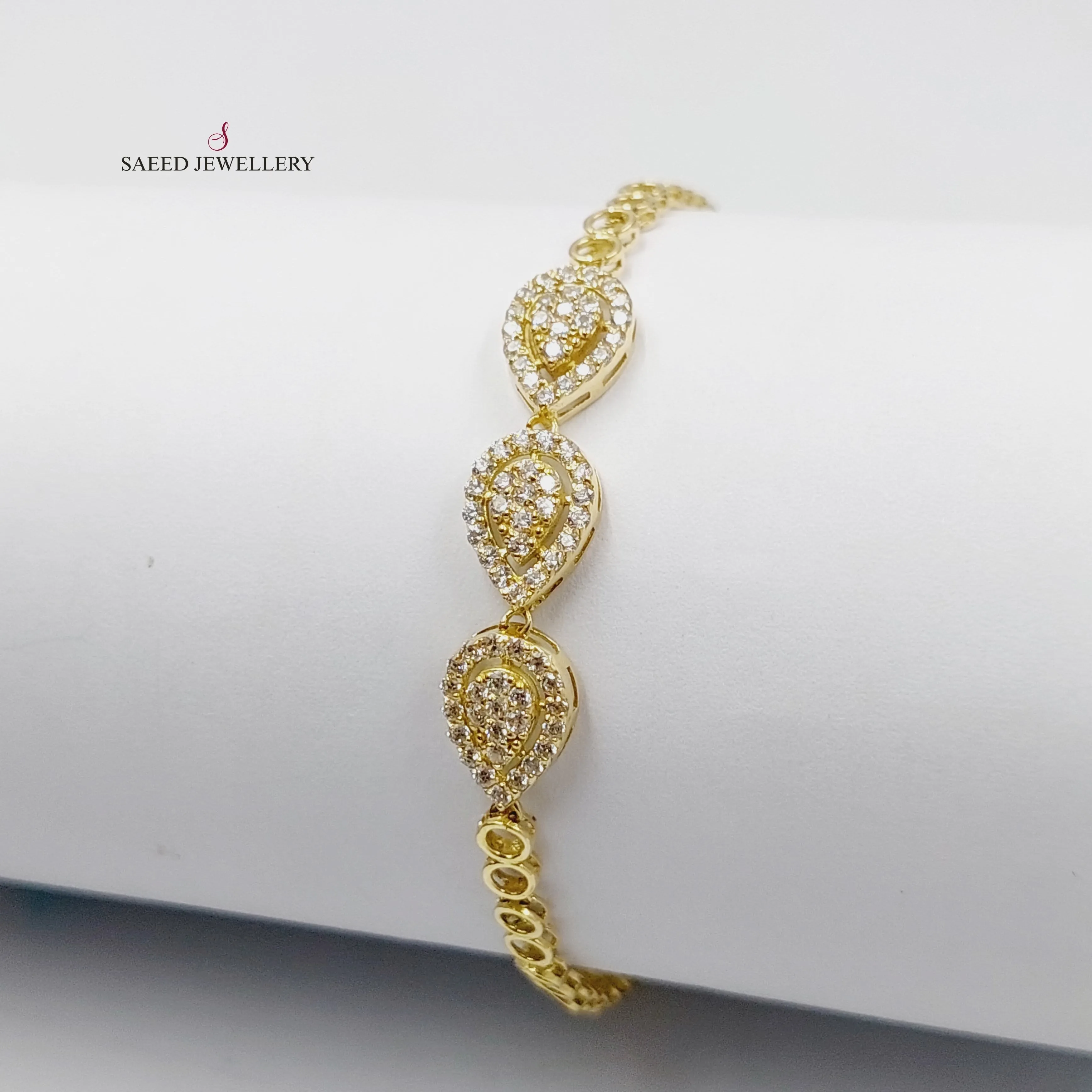 Zircon Studded Tears Bracelet